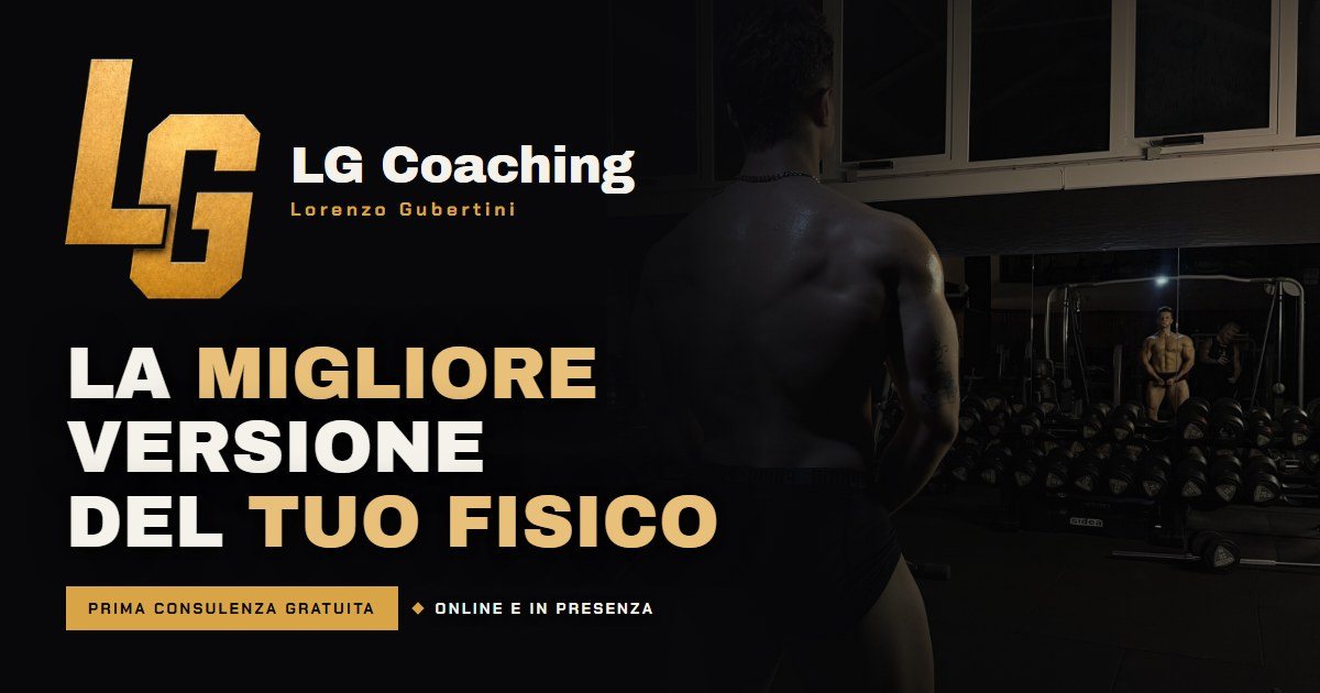 L&rsquo;anteprima del sito di LG Coaching, il personal trainer Lorenzo Gubertini