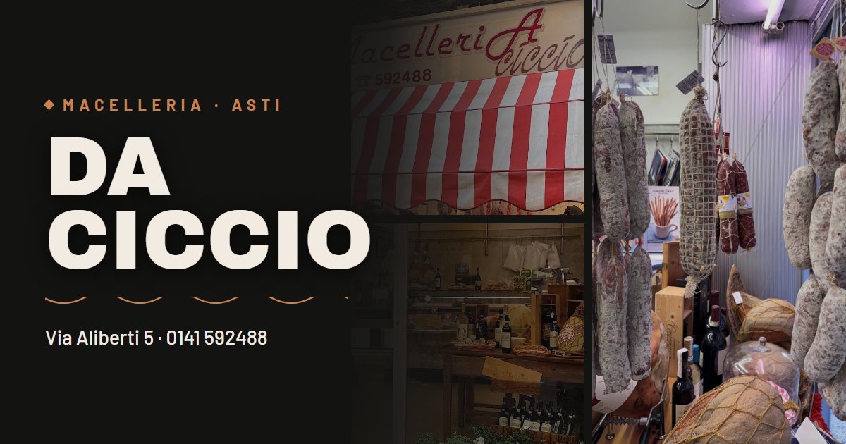 L'anteprima del sito di Macelleria Da Ciccio
