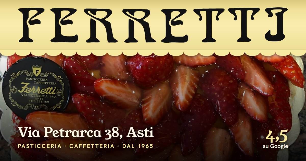 L&rsquo;anteprima del sito di Pasticceria Ferretti