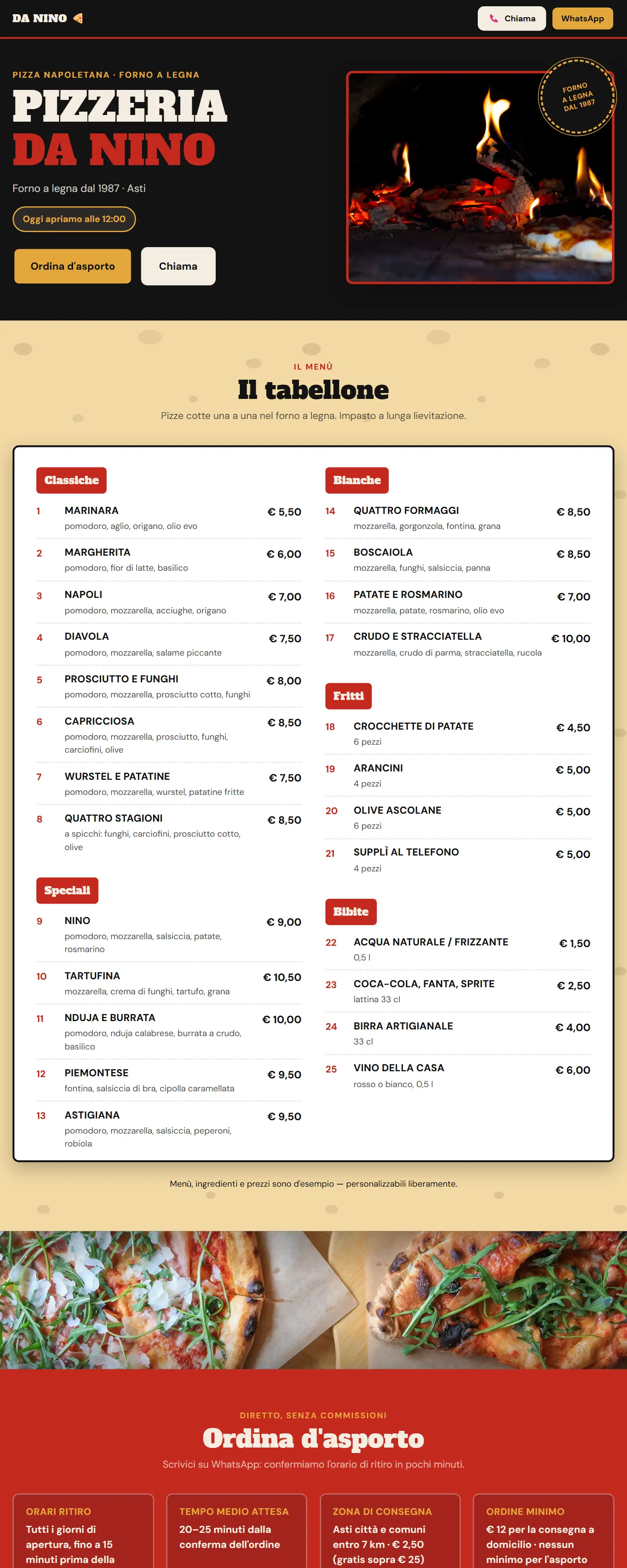Il sito modello per pizza napoletana
